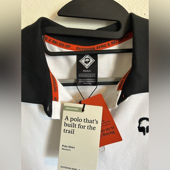 NWT Outdoor Afro + REl Co-op Polo Shirt - Women's (Size M) - Picture 3 of 5